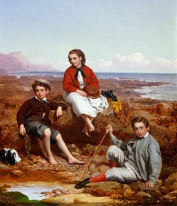 佛罗伦萨，亚瑟和查尔斯摩尔在海边，1868年